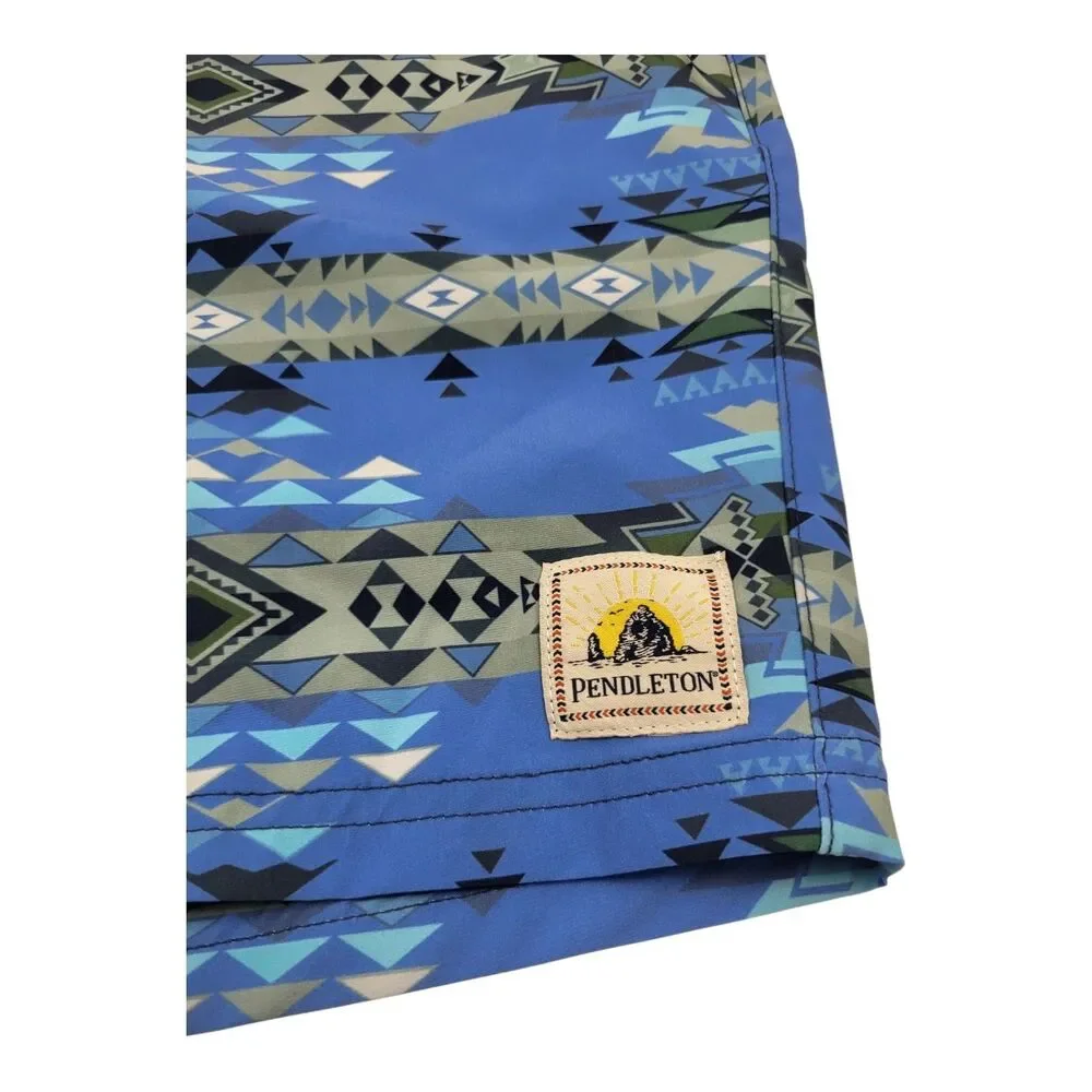 Pendleton Mens Blue Aztec Print 7
